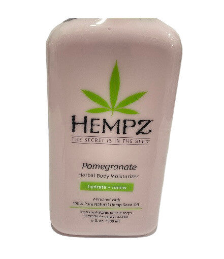 Hempz Pomegranate Herbal Body Moisturizer.  17oz New2