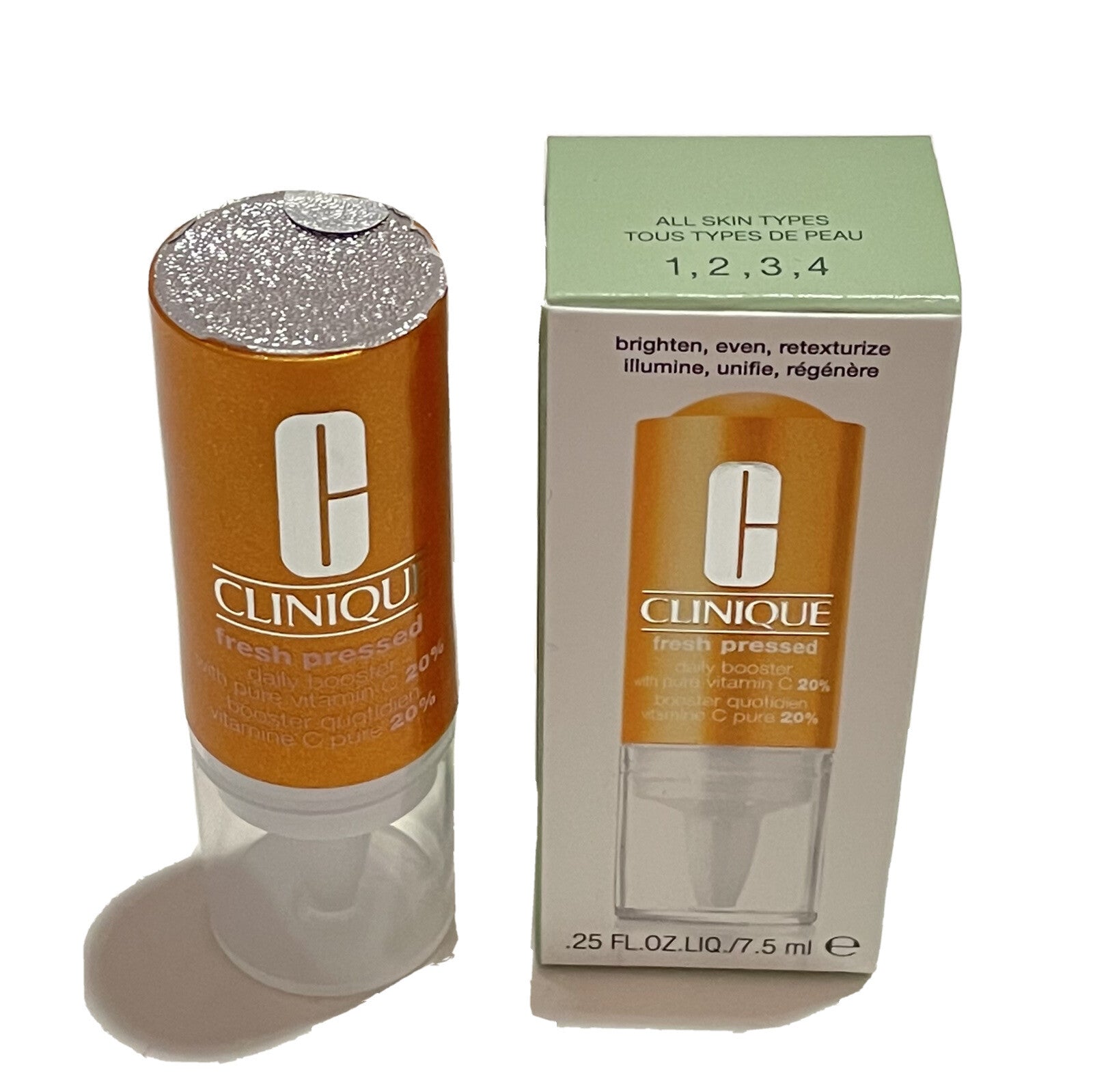 2 X Clinique Fresh Pressed Daily Booster With Pure Vitamin C 20% .  New In Box1