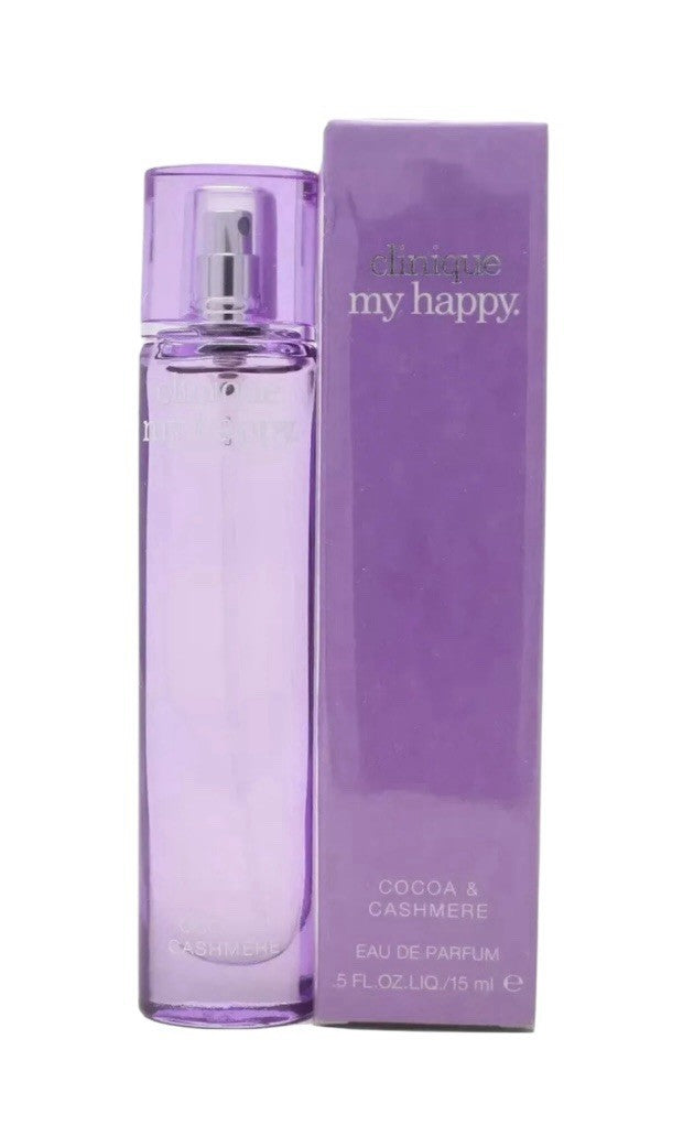 Clinique My Happy Cocoa & Cashmere EDP Perfume Spray 0.5oz/15ml Sealed New In Bx0