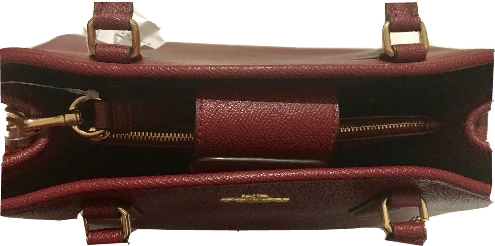 Coach Small Margot Carryall Crossgrain Leather F57527 Satchel Crossbody Bag NWT4