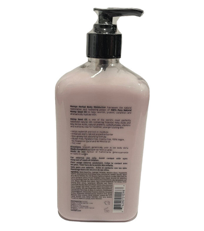 Hempz Pomegranate Herbal Body Moisturizer.  17oz New1