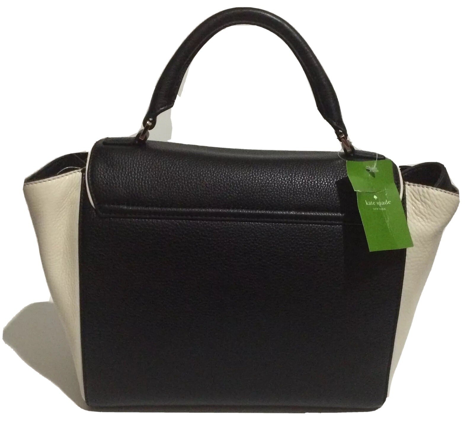 Kate Spade LAUREL WELLESLEY PLACE Blk/Porcelain Satchel Bag. WKRU3109 New W/tag2