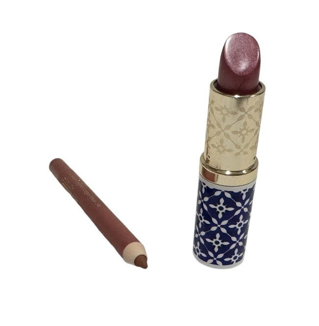 Estee Lauder Paradise Pink Lipstick And Double Wear Blush Lip Liner NWOB0