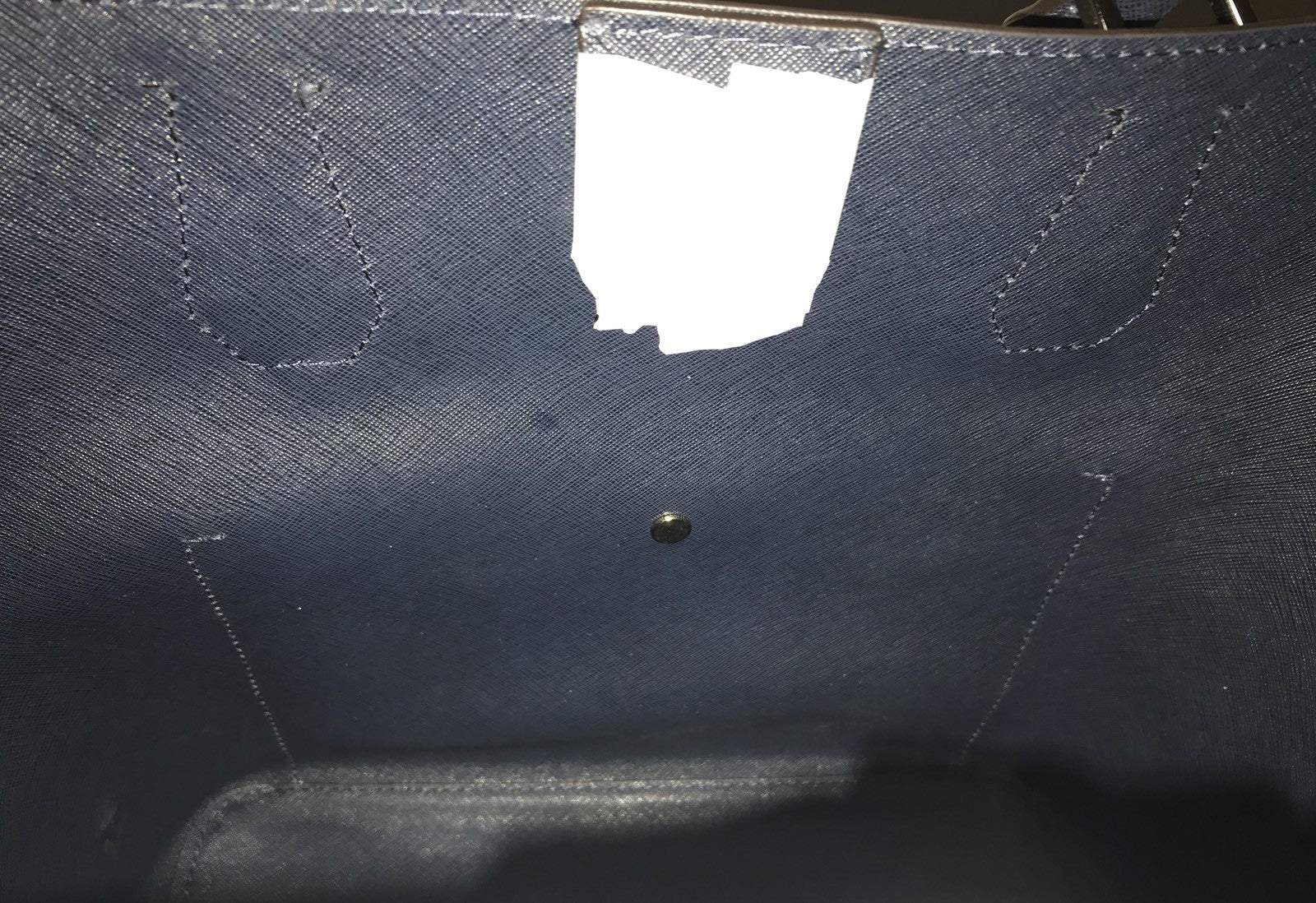 Michael Kors Greenwich Large Saffiano Leather Navy Stripe Grab Bag New With Tag8