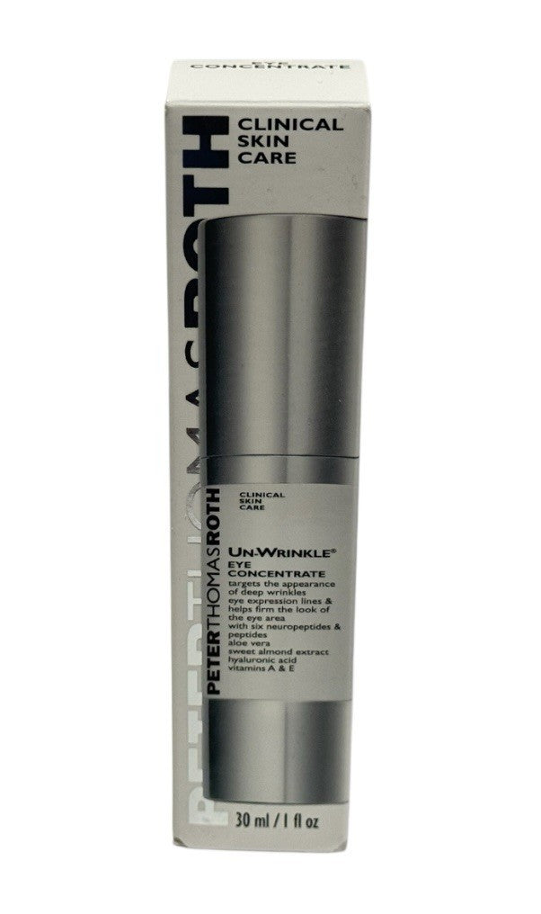 Peter Thomas Roth Un Wrinkle Eye Concentrate 1oz JUMBO Hyaluronic Acid Vit A & E3