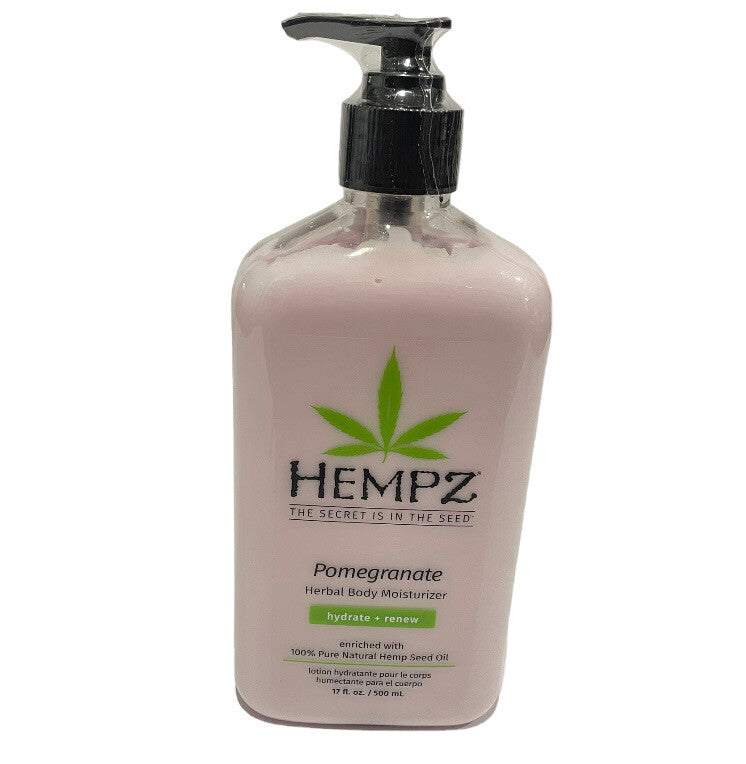 Hempz Pomegranate Herbal Body Moisturizer.  17oz New0
