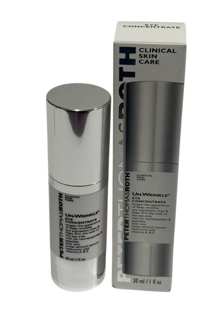Peter Thomas Roth Un Wrinkle Eye Concentrate 1oz JUMBO Hyaluronic Acid Vit A & E0