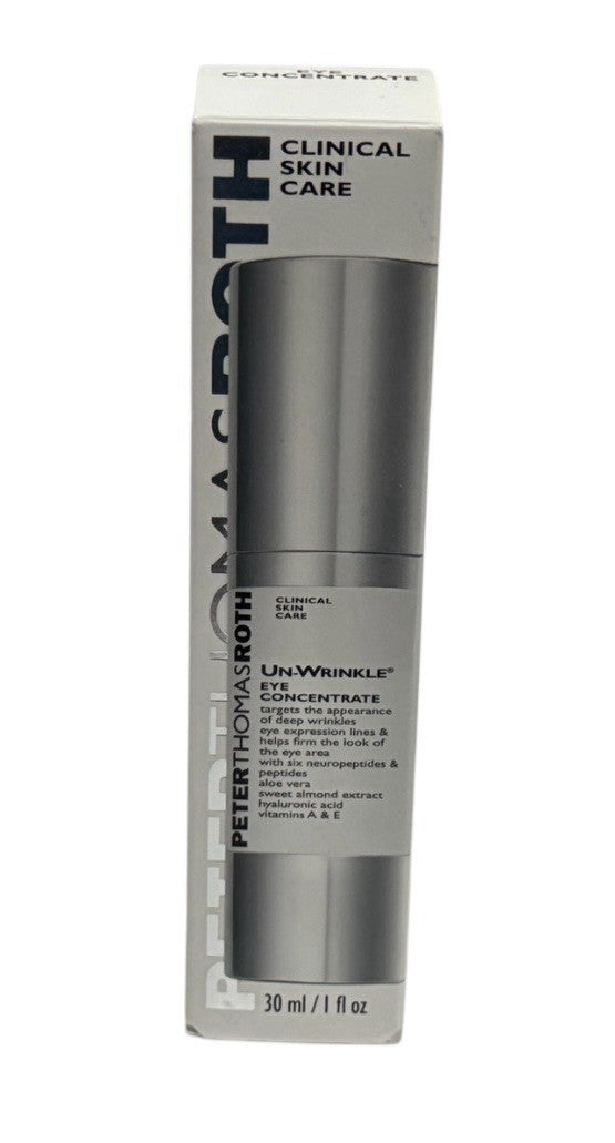 Peter Thomas Roth Un Wrinkle Eye Concentrate 1oz JUMBO Hyaluronic Acid Vit A & E4