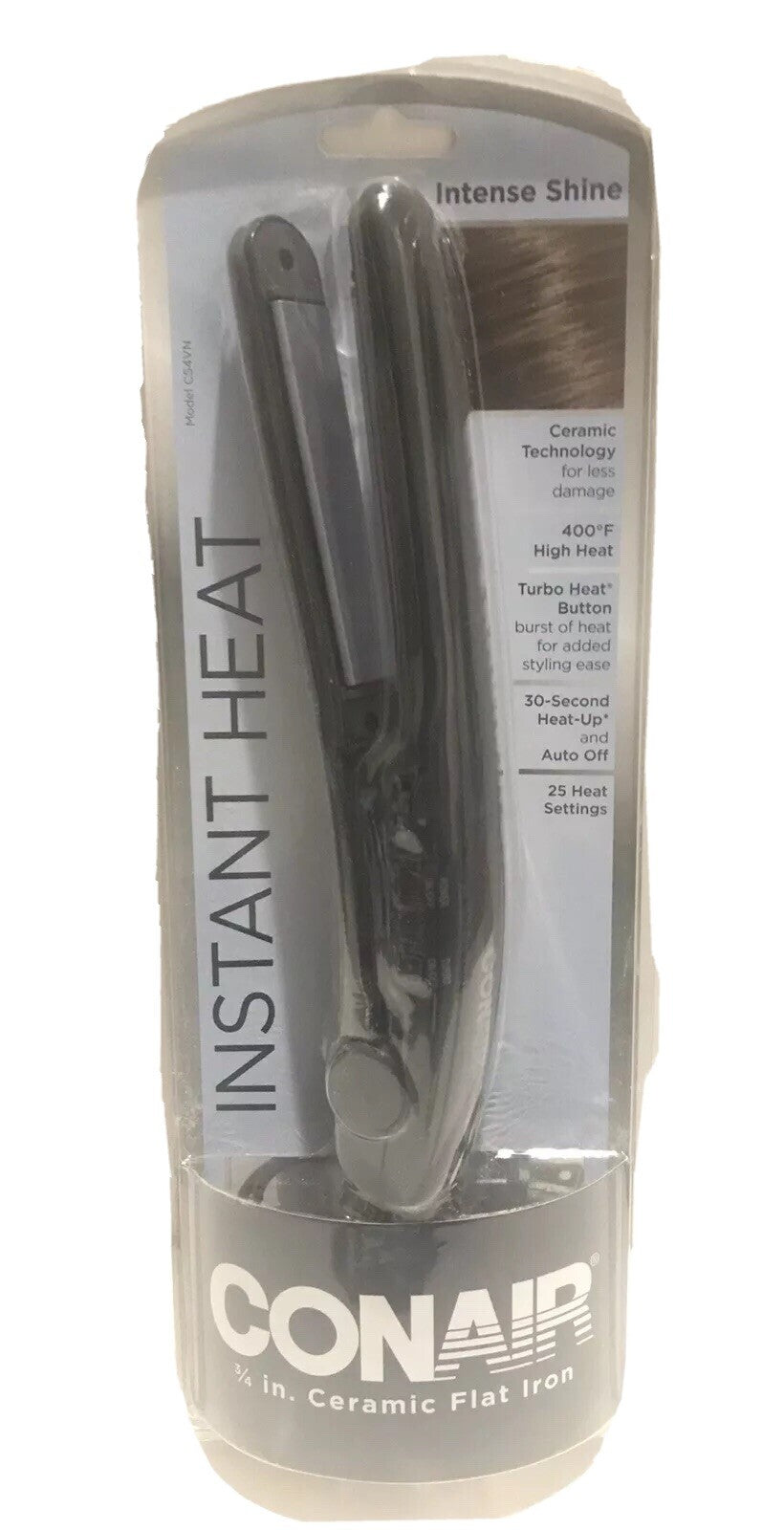Conair CS4VN Instant Heat Ceramic 3/4 Inch Flat Iron New In Box0