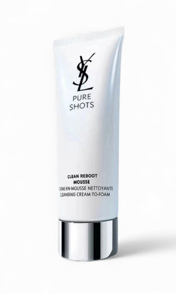 YSL Pure Shots Clean Reboot Mousse Cleanseing Cream To Foam 4.2oz Free Ship SEAL1