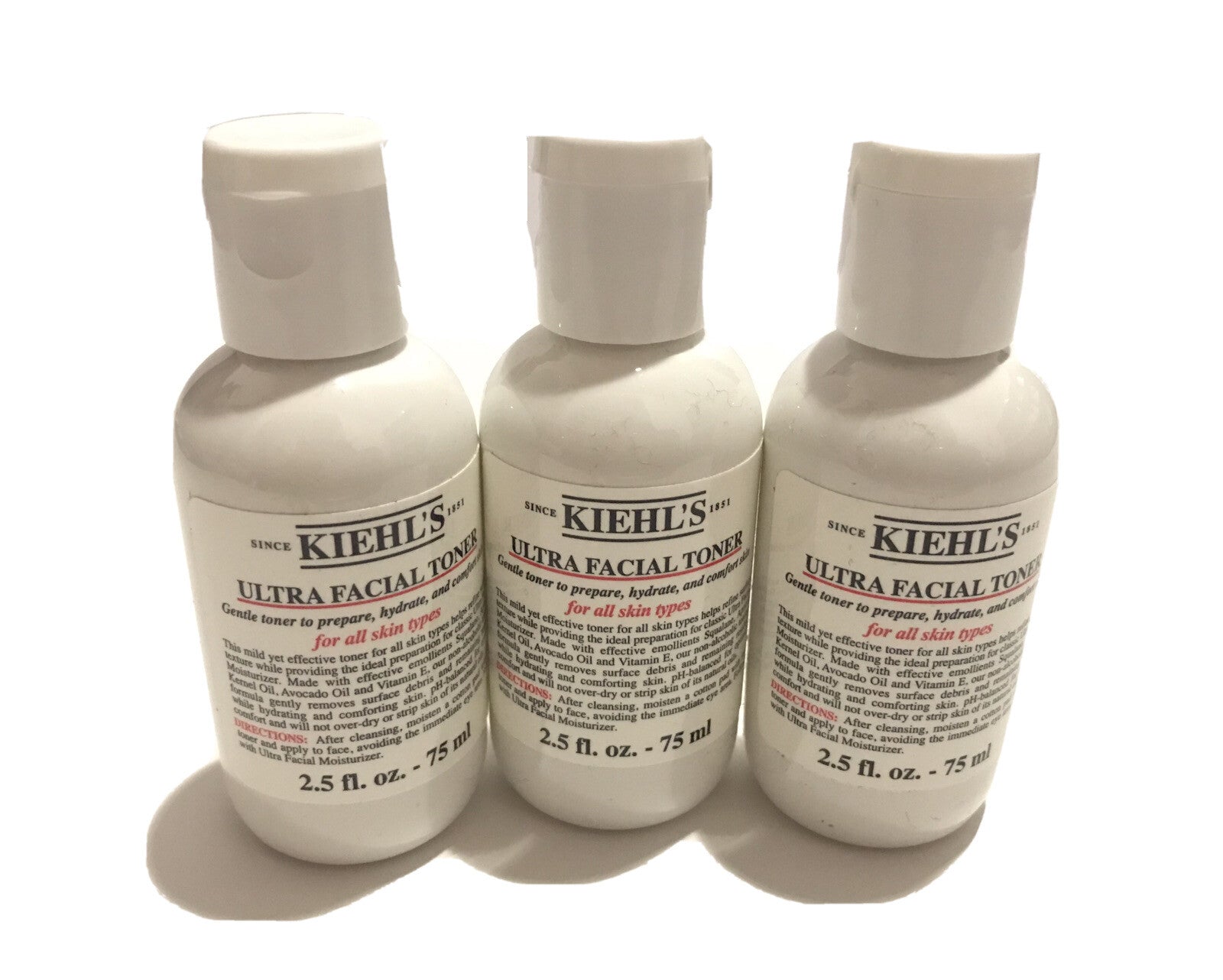 Kiehls Ultra Facial Toner For All Skin Types 2.5 Oz ,75 Ml X30