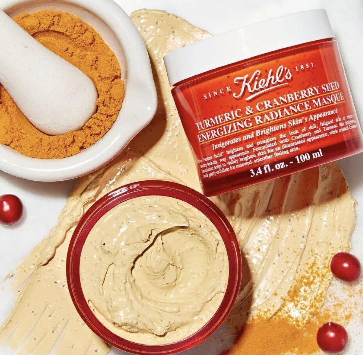 Kiehls Turmeric & Cranberry Seed Energizing Radiance Masque 0.95 oz / 28 ml3