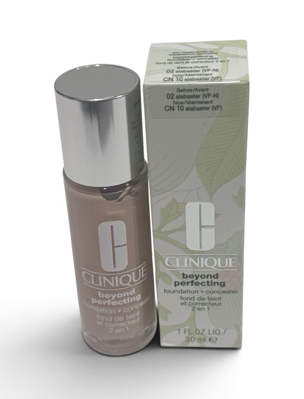 Clinique Beyond Perfecting Foundation + Concealer Albaster 1oz/30mL New In Box0