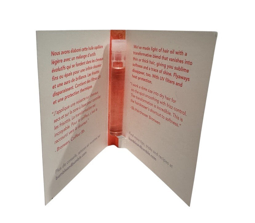 Bumble And Bumble Hairdresser's Invisible Oil 2ml Each.  New2