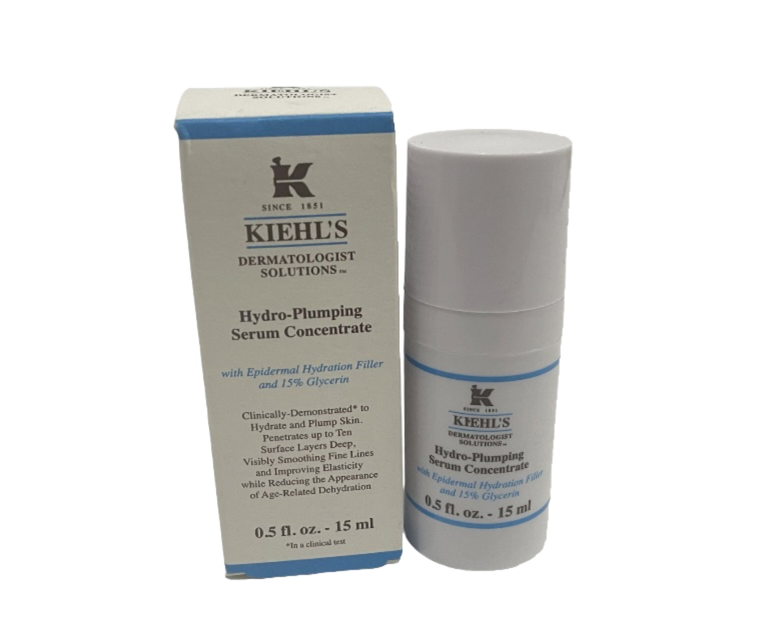 KIEHLS Hydro Plumping Re texturizing Serum Concentrate 0.5 oz 15 ml New In Box0