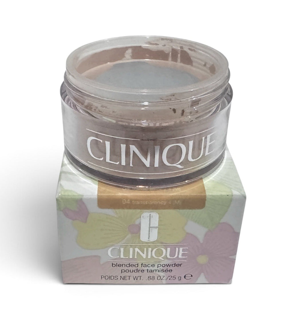 CLINIQUE Blended Face Powder ~ 04 Transparency 4 0.88oz/25g NEW IN BOX1