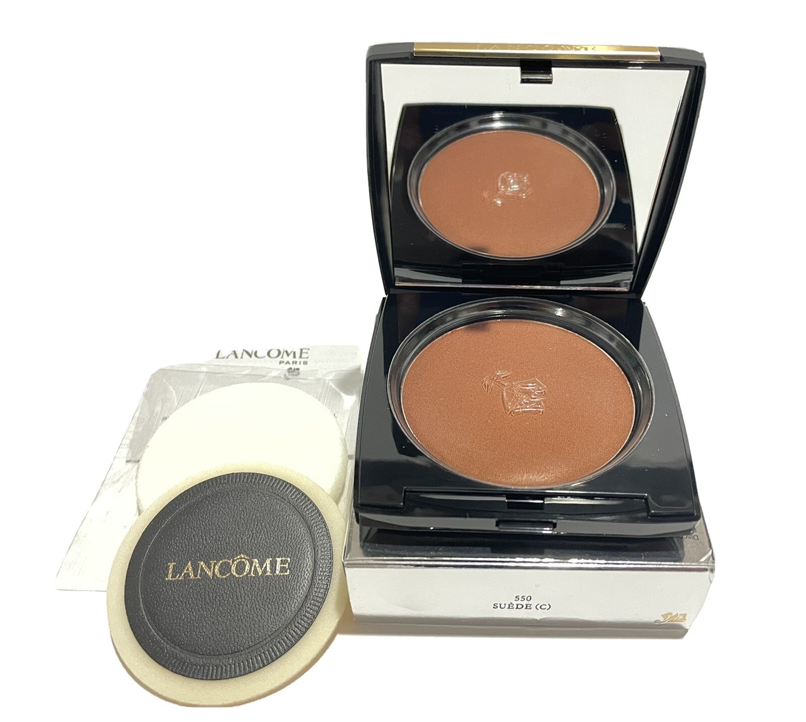 Lancome Dual Finish Multi Tasking Powder & Foundation In One 550 SUEDE (C) NIB0