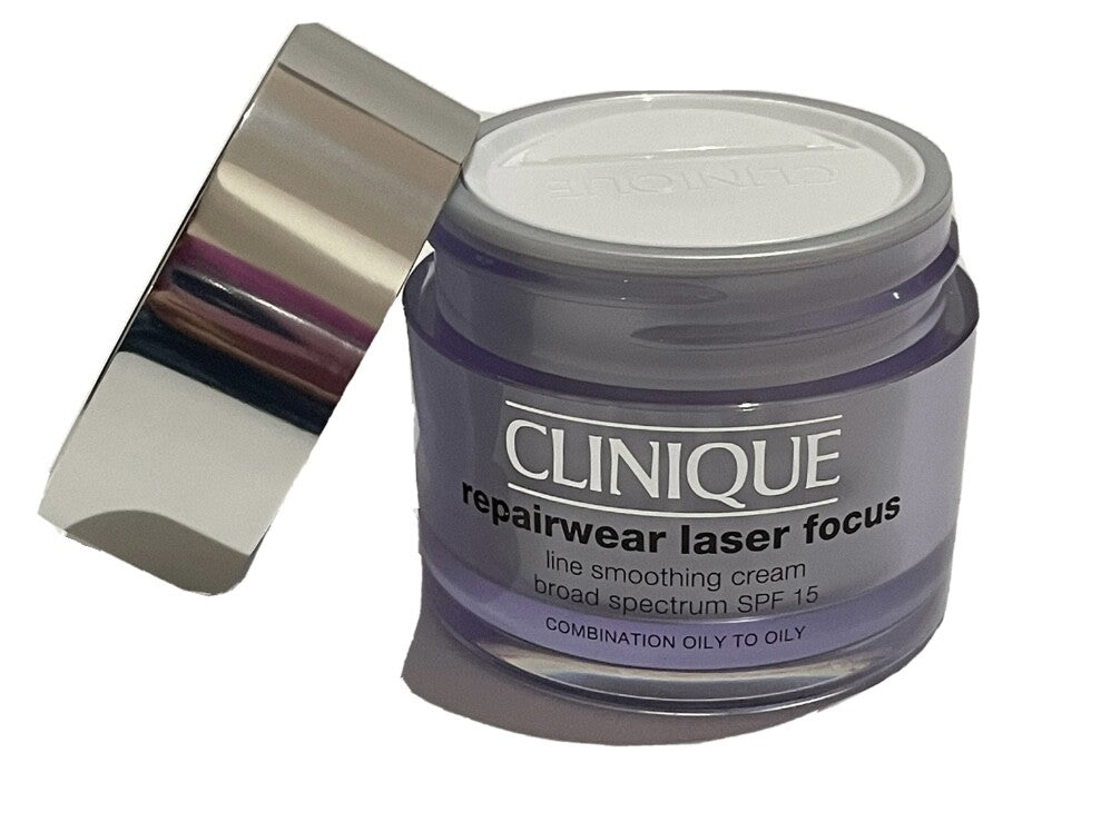 Clinique Repairwear Laser Focus Line Smoothing Cream SPF15 1.7oz NIB3
