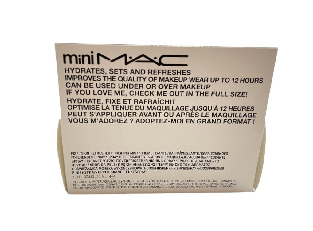 MAC Prep+Prime FIX+ Primer & Makeup Setting Spray Travel Sz Mini1oz 30mL NIB2