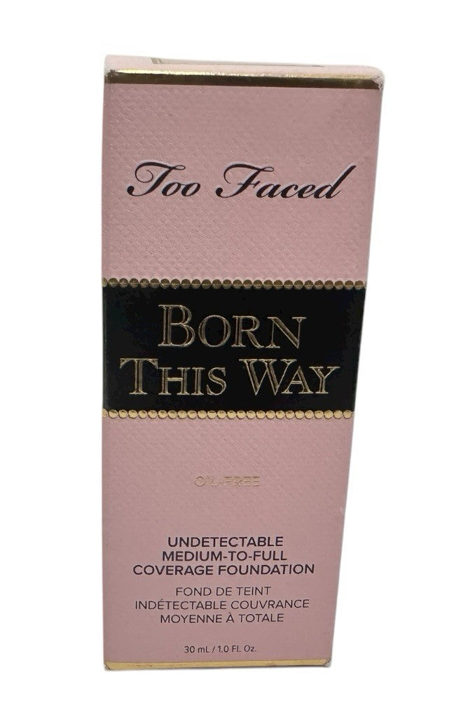 Too Faced Born This  Way Medium to Full Coverage Foundation Seashell 1oz NIB3