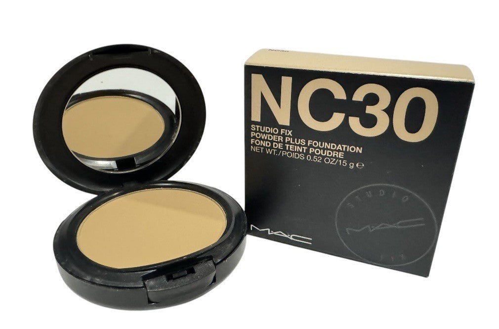 MAC Studio Fix Powder Plus Foundation NC30 Full Size 0.52 oz 15g New In Box0