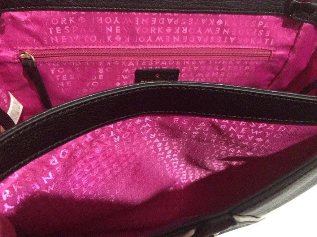 Kate Spade LAUREL WELLESLEY PLACE Blk/Porcelain Satchel Bag. WKRU3109 New W/tag8