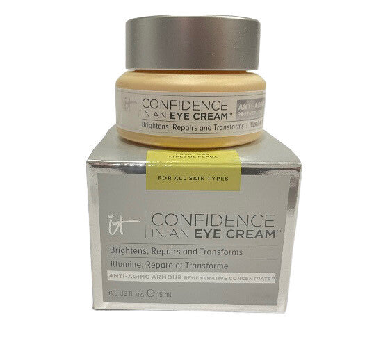 IT COSMETICS Confidence In An Eye Cream Brightens & Transforms Full Size NIB0