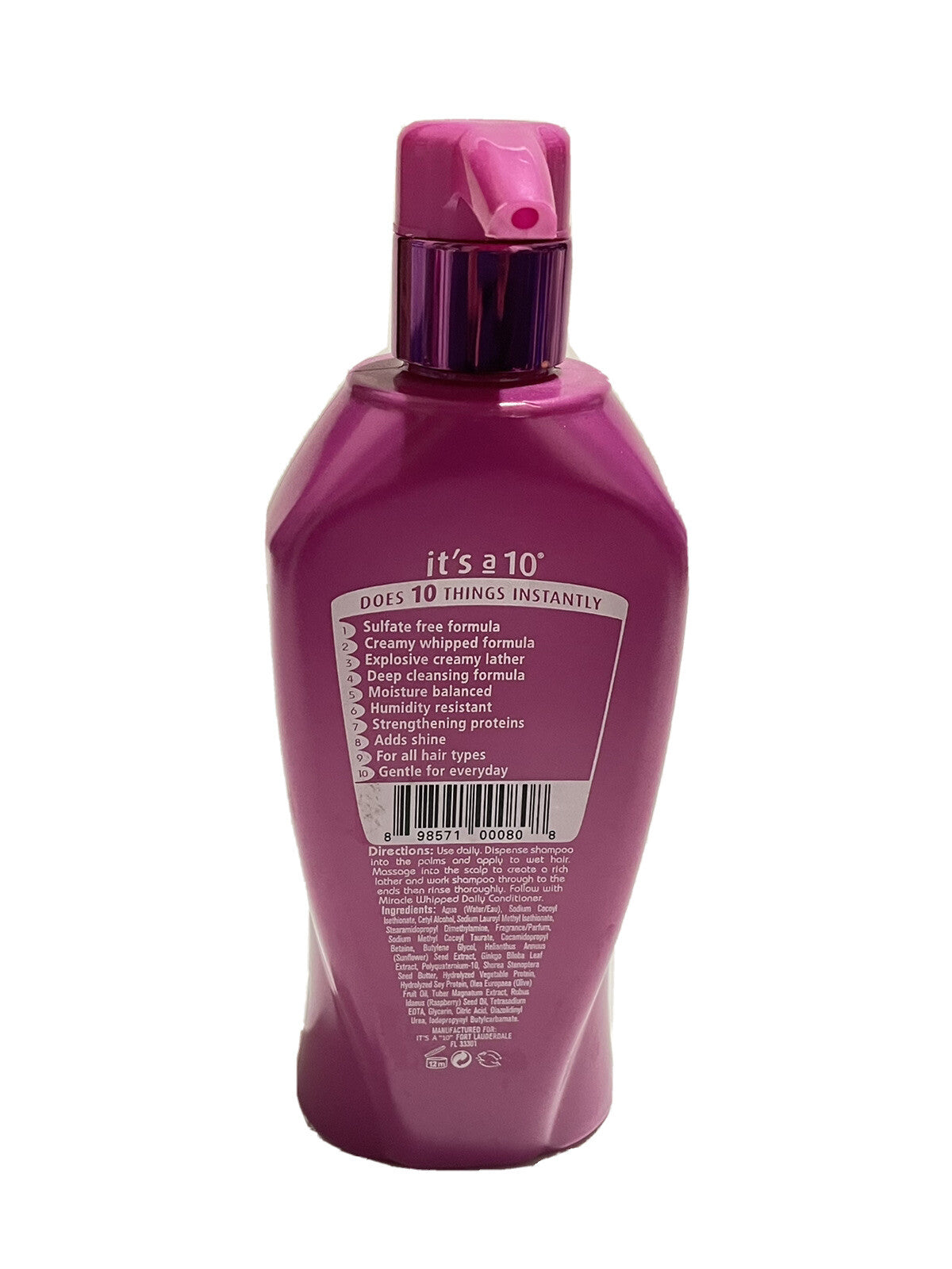 It's a 10 Miracle Whipped Shampoo 10oz /295.7ml1