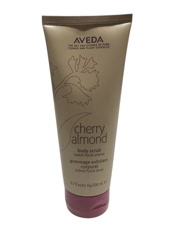 AVEDA Cherry Almond Body Scrub Sweet Floral Aroma 6.7oz/200ml New & Never Used0