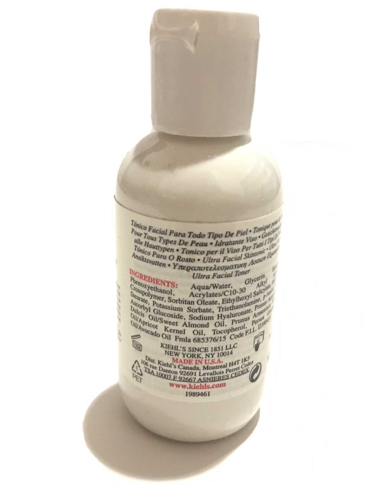 Kiehls Ultra Facial Toner For All Skin Types 2.5 Oz ,75 Ml X32