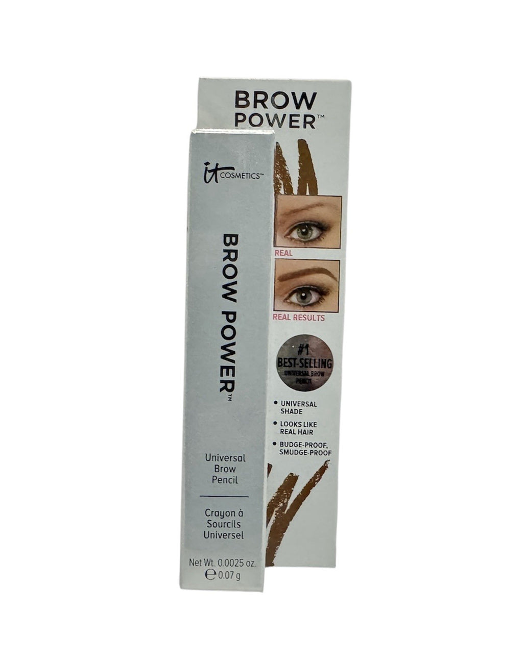 NIB IT Cosmetics Brow Power Eyebrow Pencil Universal Taupe 0.0025oz 0.07g1