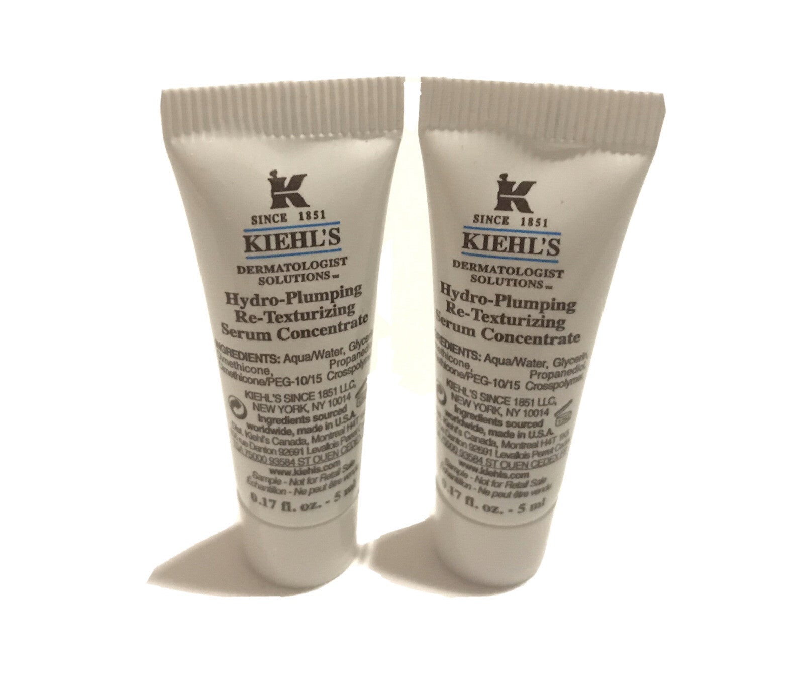 KIEHLS HYDRO PLUMPING RE-TEXTURIZING SERUM CONCENTRATE .17 OZ 5ML X21