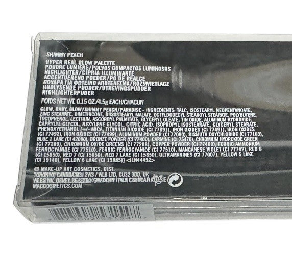 MAC HYPER REAL GLOW Highlighter Palette SHIMMY PEACH LIMITED EDITION New In Box2