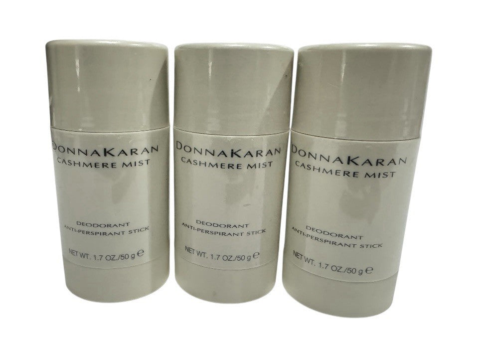 3 Donna Karan Cashmere Mist Deodorant Anti Perspirant Stick 1.7oz/50g NEW SEALED0