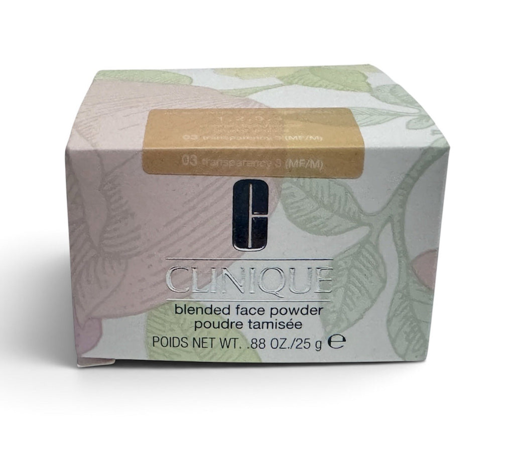CLINIQUE Blended Face Powder ~ 03 Transparency 3 0.88oz/25g NEW IN BOX2