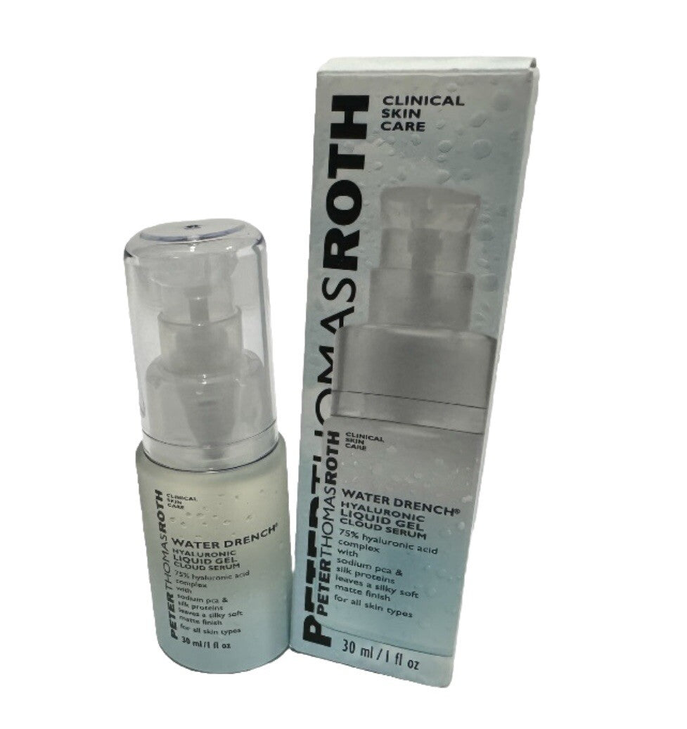 Peter Thomas Roth Water Drench Hyaluronic Liquid Gel Cloud Serum 1 oz 30ml NIB0