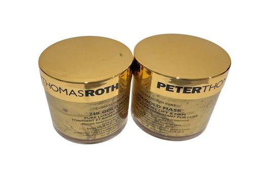 2 x Peter Thomas Roth 24K Gold Mask Pure Luxury Lift & Firm 1.7oz Each NEW0