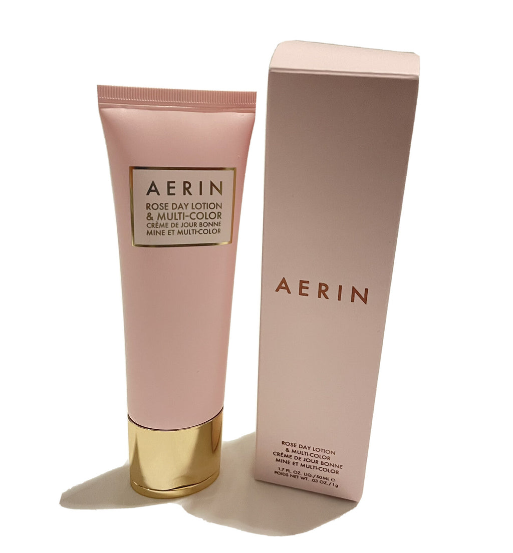 AERIN ROSE Day Face Gel Lotion & Multicolor Lip Cheek Gloss 1.7 Estee Lauder NIB0