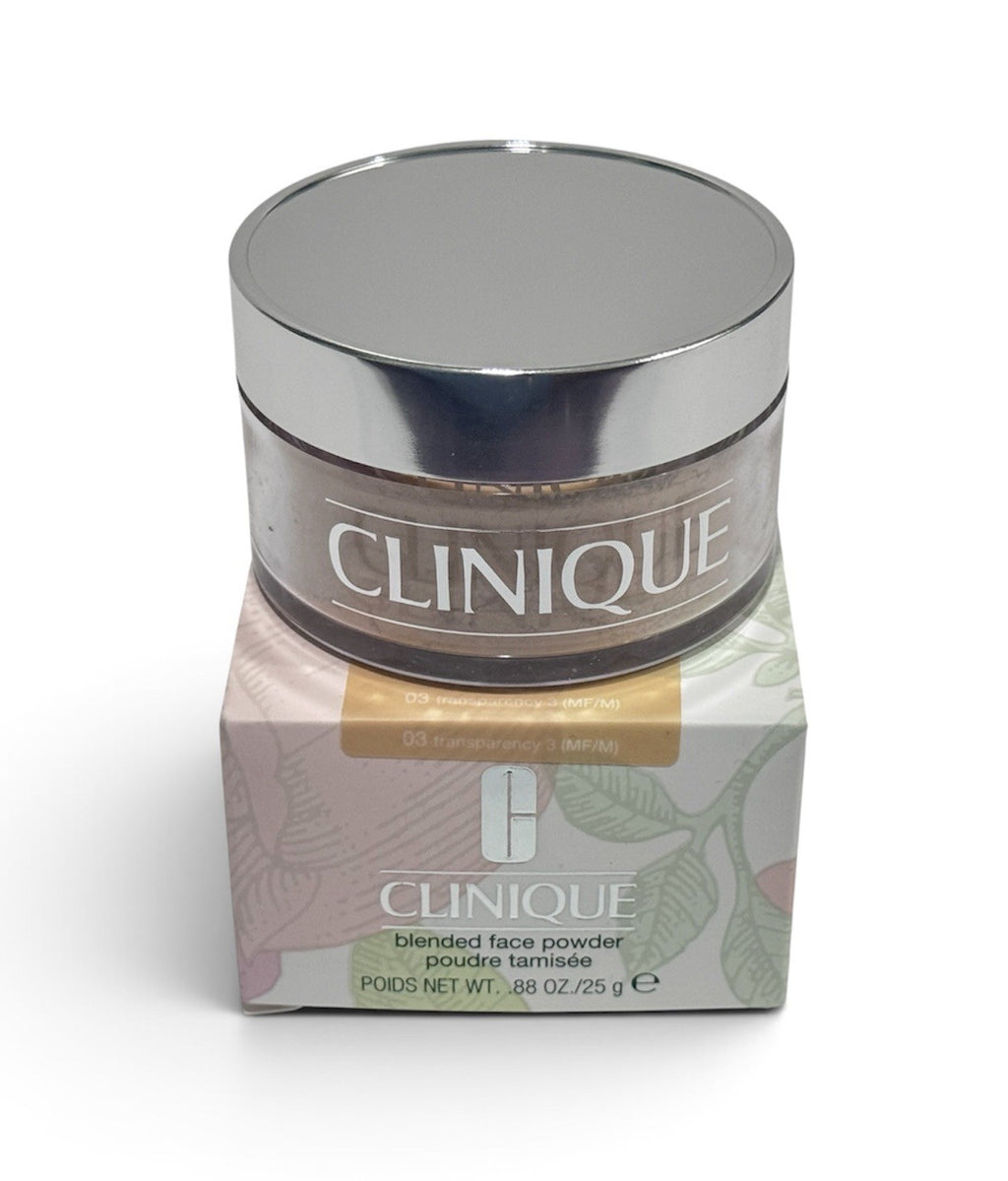 CLINIQUE Blended Face Powder ~ 03 Transparency 3 0.88oz/25g NEW IN BOX0