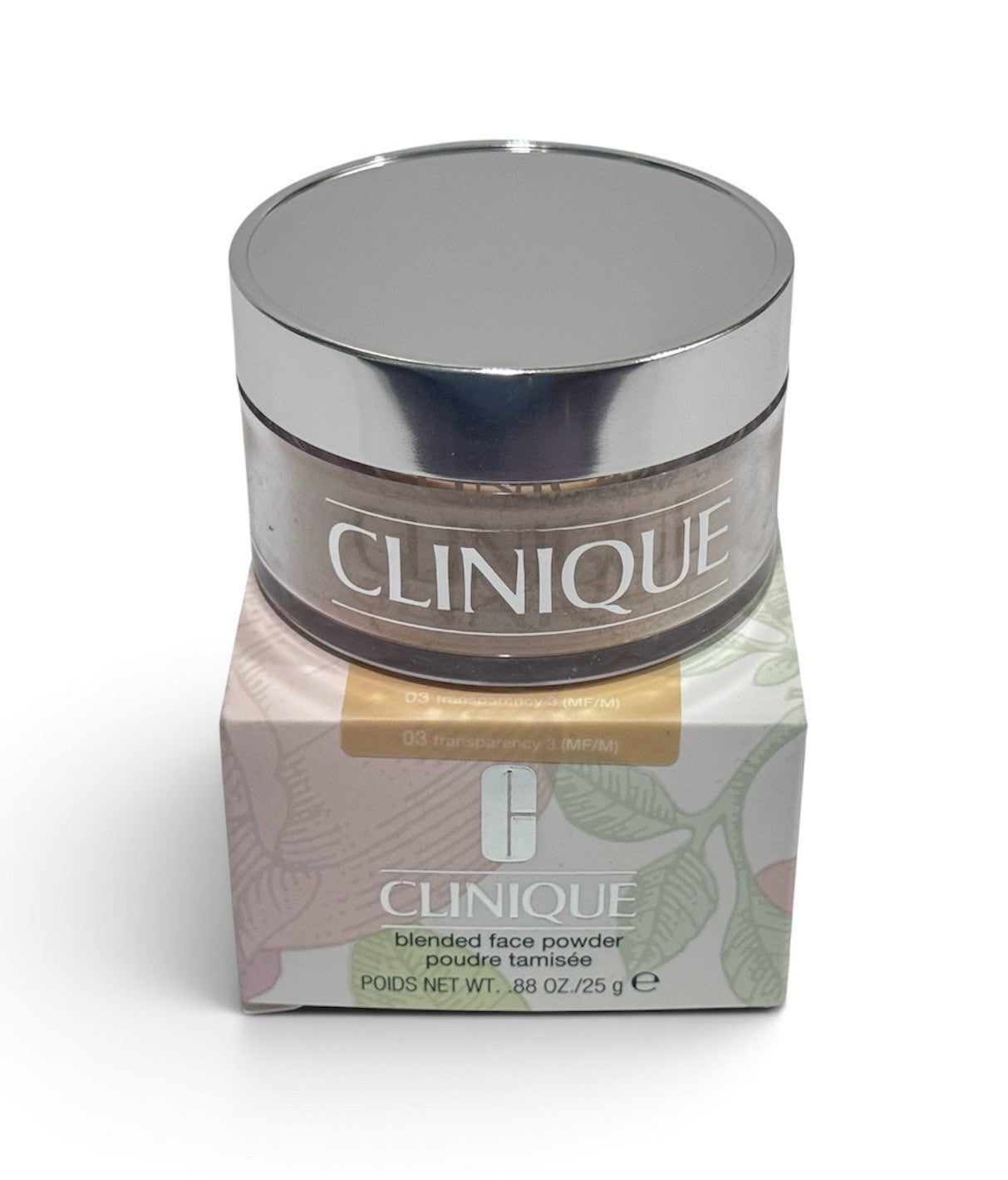 CLINIQUE Blended Face Powder ~ 03 Transparency 3 0.88oz/25g NEW IN BOX0