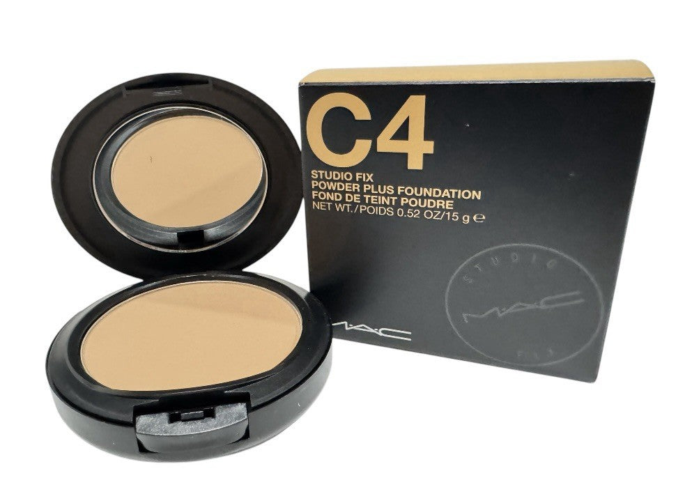MAC Studio Fix Powder Plus Foundation Shade C4 Full Sz 15g ORIGINAL Formula NIB0