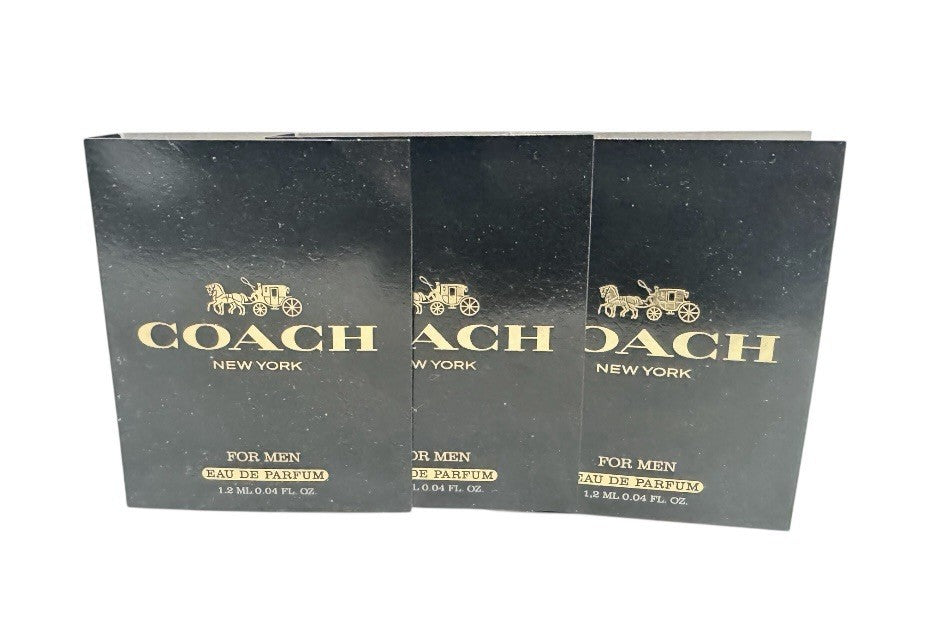 COACH NEW YORK FOR MEN EAU DE PARFUM SAMPLE  1.2 ML / 0.04 OZ     LOT OF 30