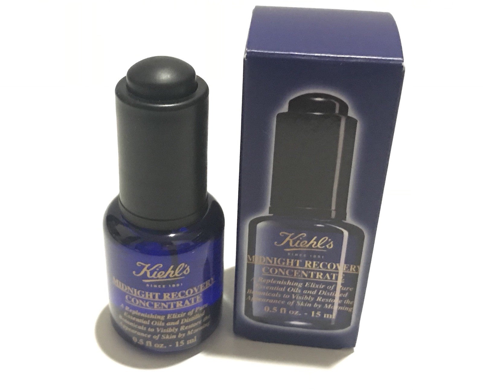 Kiehls Midnight Recovery Concentrate - Face Serum 0.5 Oz /15 mL - New In Box0