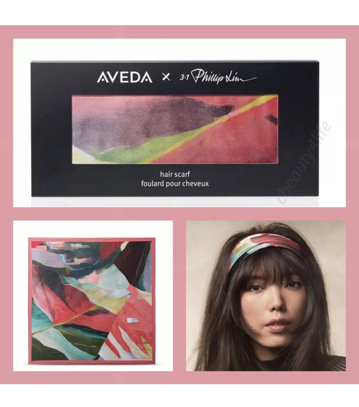 Aveda x 3.1 Phillip Lim Hair Scarf 23.5" Square - Limited Edition New In Box4