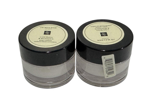 2X Jo Malone Lime Basil & Mandarin Body Cream 0.5oz/15ml Each New And Never Used0