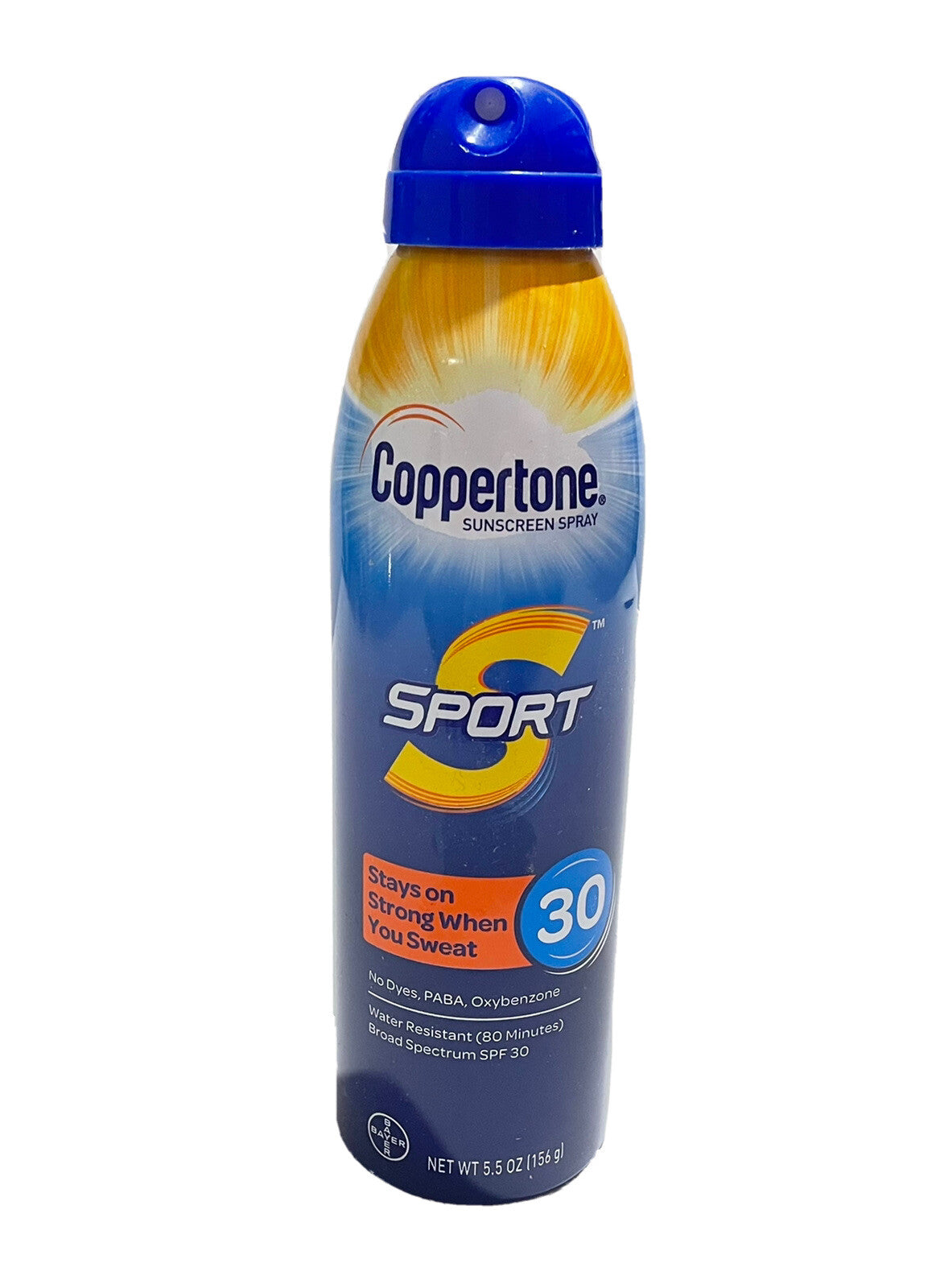 Coppertone Sunscreen Spray Sport SPF 30 Water Resistant 5.5 oz. New0