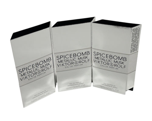 3  SPICE BOMB METALLIC MUSK by VIKTOR & ROLF EDP for Men Spray Sample 1.2 ml New0