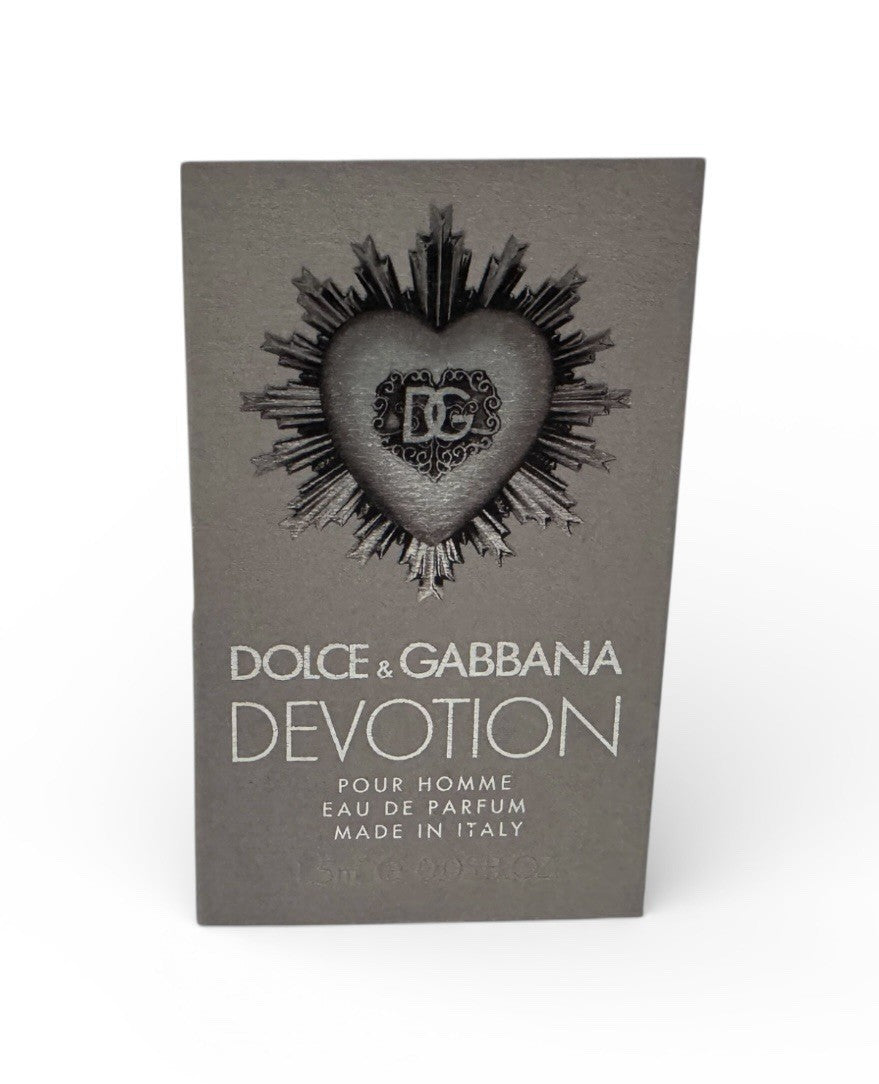 3X DOLCE & GABBANA DEVOTION Pour Homme EDP 1.5ml .05oz Carded SAMPLE  SPRAY VIAL2