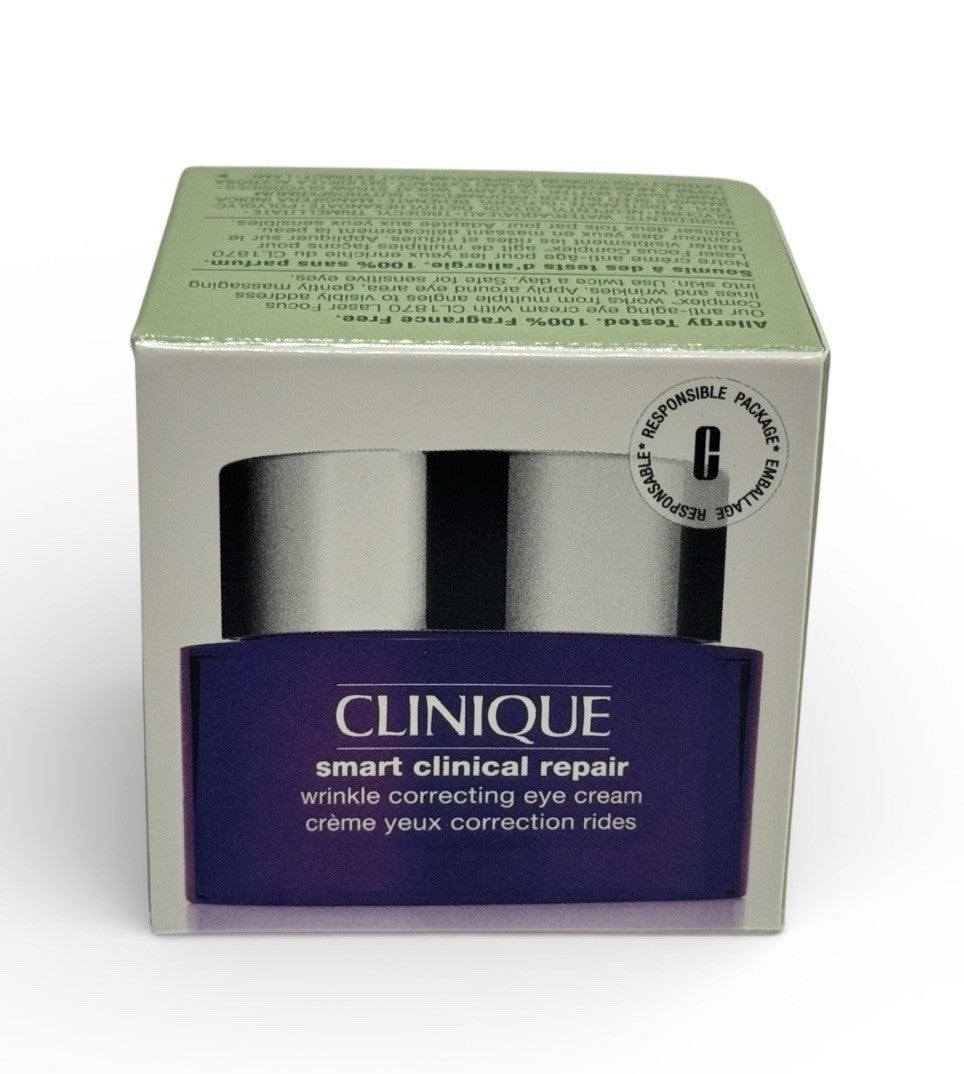 Clinique Smart Clinical Repair Wrinkle Correcting Eye Cream 0.5 oz/15 ml NIB2