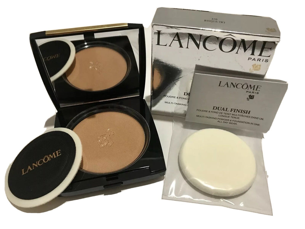 Lancome Dual Finish Bisque (W) 410 Powder & Foundation In One Full Size NIB0